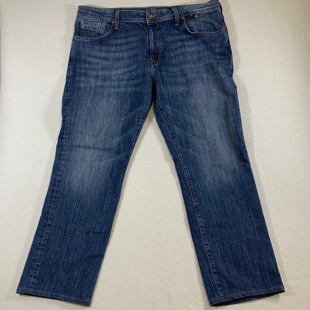 Mavi Men's Matt Relaxed Straight‎ Leg Jeans Blue Denim Size 40x31 (Tag 40x32)